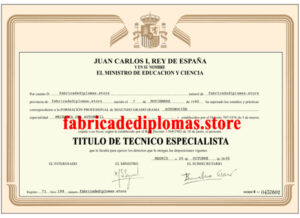 Título de Técnico Especialista España comprar fp español