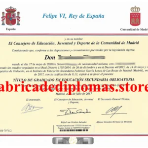 comprar Graduado Escolar, Título ESO en Madrid